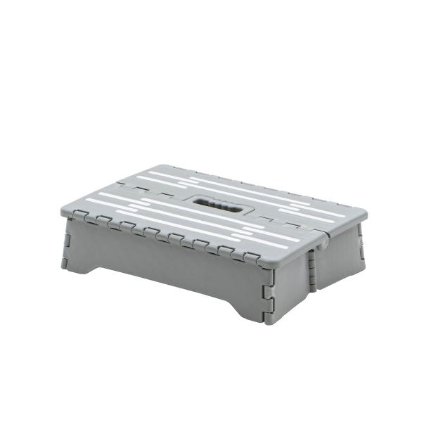 武田コーポレーションステップ台・踏み台・折りたたみダークグレー 40×28×10cm 持ち運び可能ち...