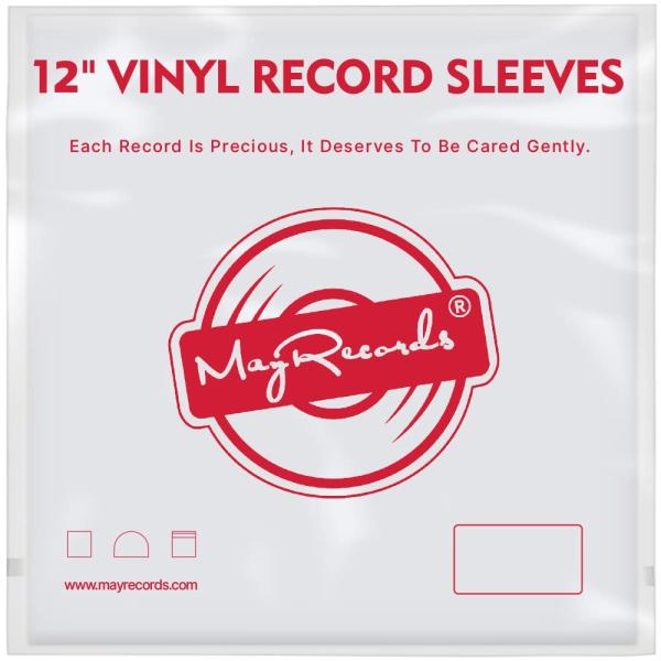 MayRecords 30枚セット 12インチLPレコード外袋 見開きジャケ用アウタースリープ 厚み...