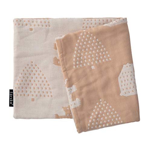 farskaファルスカ 3重ガーゼ ベビーまくらカバー モリノクマ_ティーブラウン FLAGSHIP...