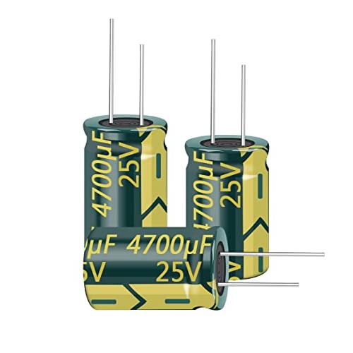 PENGLIN 10個 電解コンデンサ アルミ電解コンデンサー ラジアル 25V 4700UF 10...