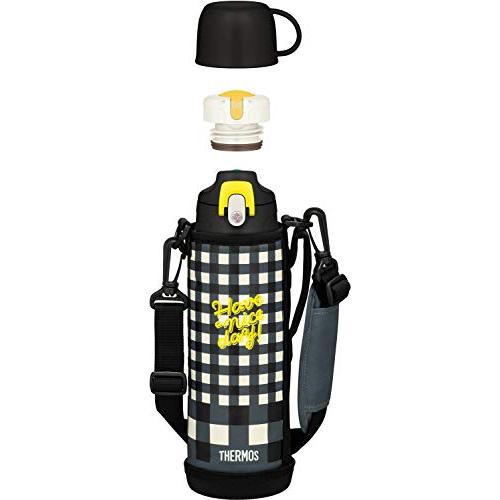 サーモス 水筒 真空断熱2ウェイボトル 1.0L/1.03L ブラックチェック FJJ-1000WF...