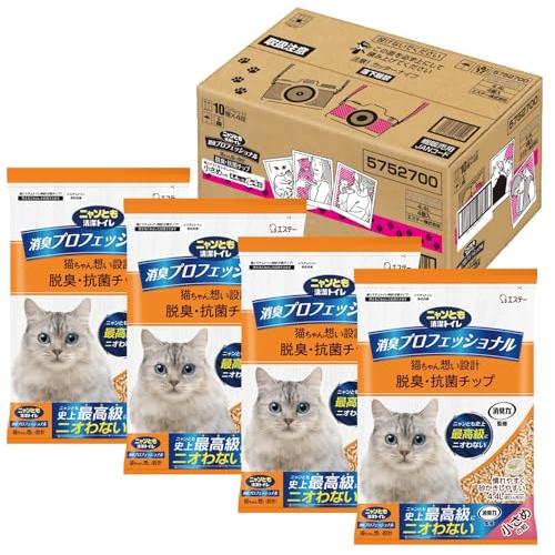 ニャンとも清潔トイレ 消臭力 監修 ニオイキャッチ成分配合 消臭プロフェッショナル 脱臭・抗菌チップ...