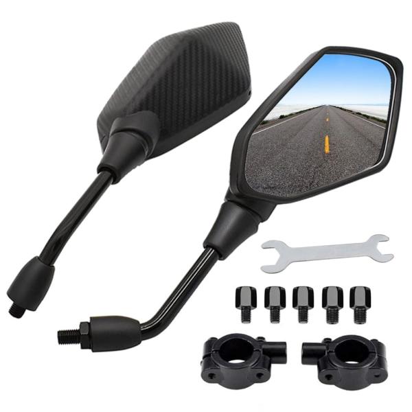 LYMOPYLB バイク用 ミラー ：汎用ミラー 8mm/10mm 正ネジ 逆ネジアダプター ミラー...