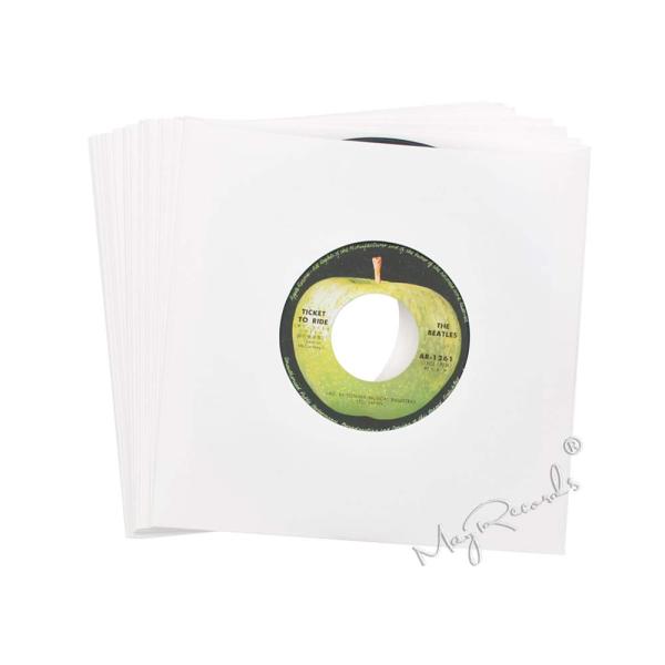 MayRecords 20枚入 7インチEP保護ケース EP用レコード紙袋 穴空き オープン開口式