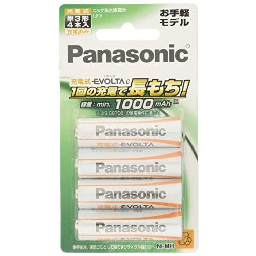 パナソニック 充電式エボルタ単3形4本パックお手軽モデル