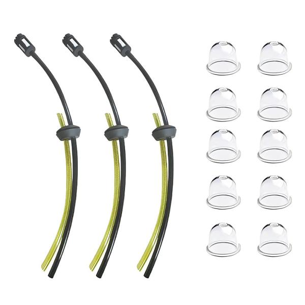 サムコス 刈払機パーツ 13個セット 草刈払機燃料ホース3個 プライマリーポンプ10個 チェーンソー...