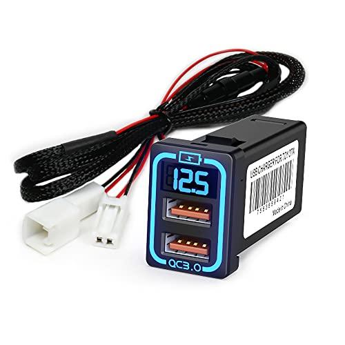 CHELINK カーチャージャー 車載QC3.0 デュアル USBポート 急速充電USB スマホ充電...