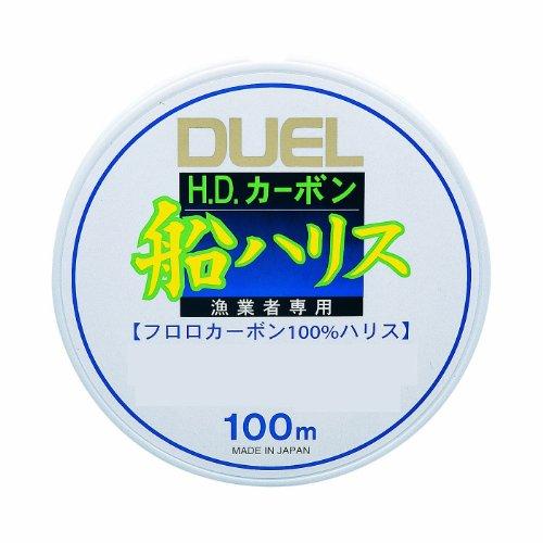 DUELデュエル フロロライン 1.5号 H.D.カーボン船ハリス 100m 1.5号 クリアー 船...