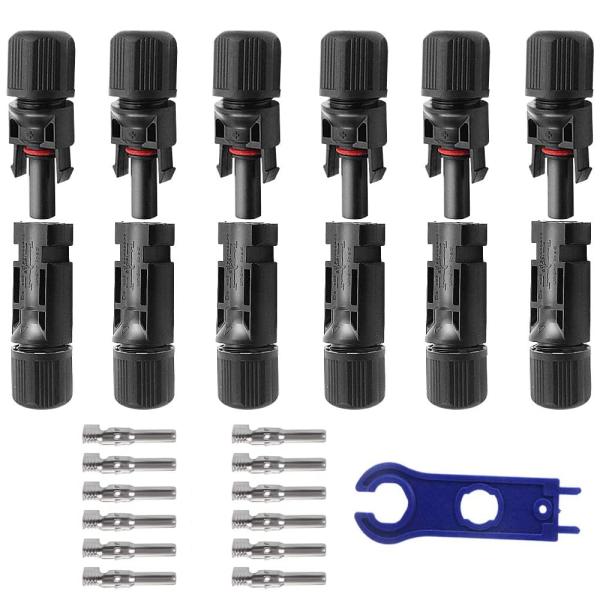 JUTOSU ソーラーパネルケーブルコネクタ MC4コネクター オス・メス ソーラーパネル 接続ケー...