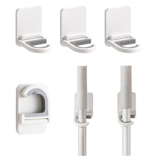 MOMI モップホルダー モップハンガー モップ収納 穴あけ不要 壁掛けフック 粘着強力 ほうき モ...