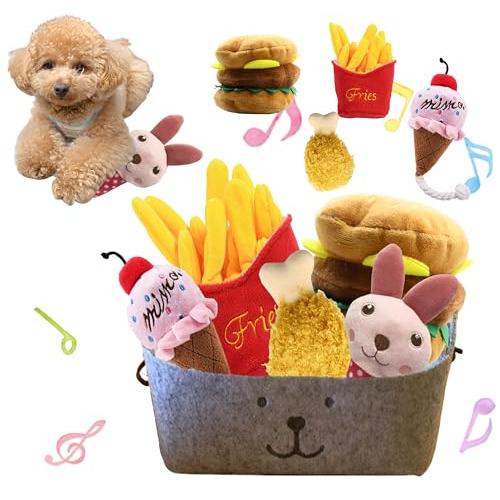 BLUE STARZ 13923 犬 おもちゃ ハンバーガーセット ぬいぐるみ 小型犬 中型犬 音の...