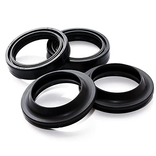 フロントフォーク シールオイル ２組４個 ダストシール オイルシール バイク サスペンション オイル...