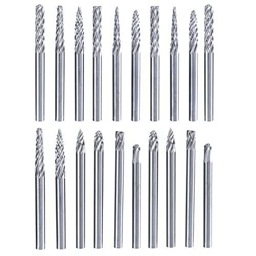 Wolfride 超硬刃リュータービット ドリルビット タングステンバー 3mm軸 刃幅3mm タン...