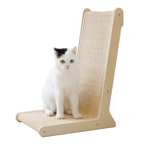 PETKARAY 105° 猫用爪とぎボード 猫 爪研ぎ 猫 爪とぎベッド 室内猫用シーサル爪とぎマ...