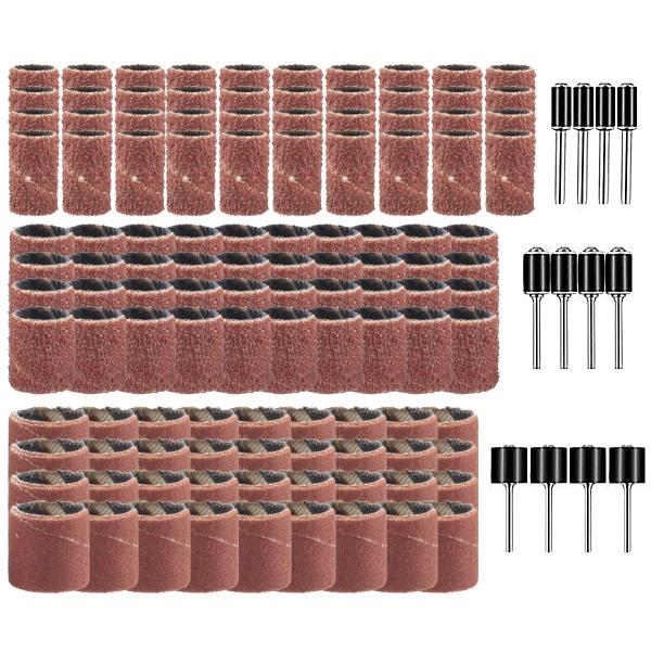 Wolfride 132個セット サンディングバンド ルーターヤスリ 電動ヤスリ 電動ルーター ドリ...
