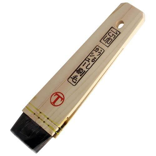 大塚刷毛Otsuka Hake マルテー 挾みカシュー 平刷毛 ブラック 15号