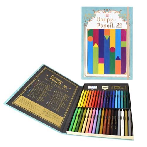サクラクレパス 色鉛筆 クーピー ペンシル 36色 ブックケース FY36K
