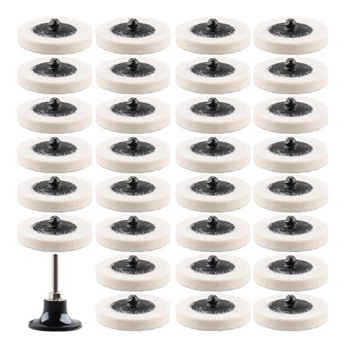 STEBRUAM 研磨バフ ポリッシャー バフ 31枚セット 50mm 羊毛フェルトバフ 電動ドリル...