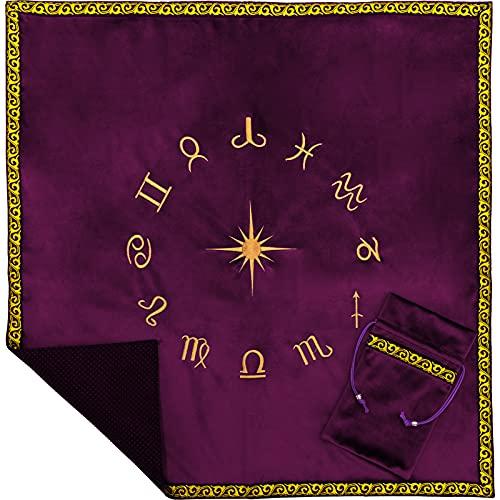 anemone2月号掲載 MARDUK タロットクロス 滑り止め付き ベルベット タロットカード オ...