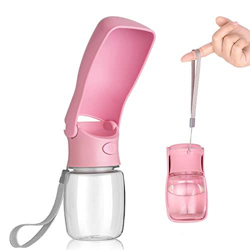 ペットウォーターボトル ポータブル犬 水筒 犬 散歩 水 折りたたみ式 犬 水飲み 散歩 漏れ防止水...