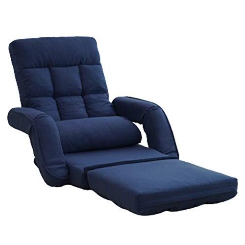 ビータVita 3way肘掛け付座椅子 ネイビー 幅69×奥行67~166×高さ15~70cm コン...