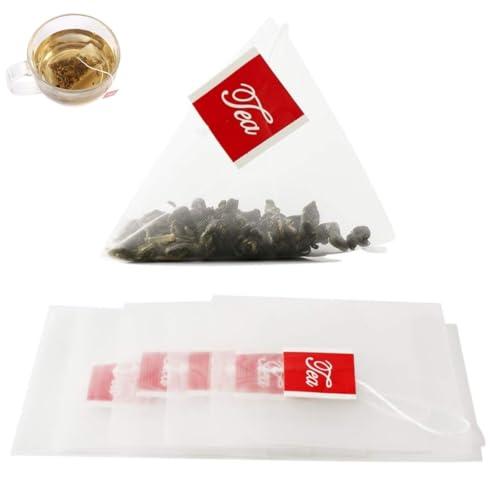 YFFSFDC 使い捨てティーバッグ 100個入り ドローアライン お茶パック 無漂白 不織布お茶＆...