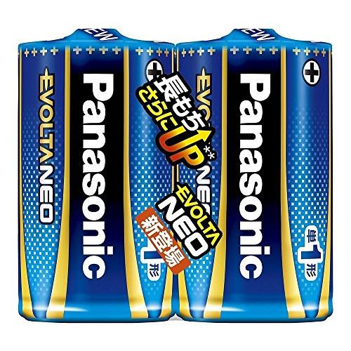 （まとめ買い） パナソニック エボルタNEO単1形 アルカリ乾電池 2本シュリンクパック LR20N...