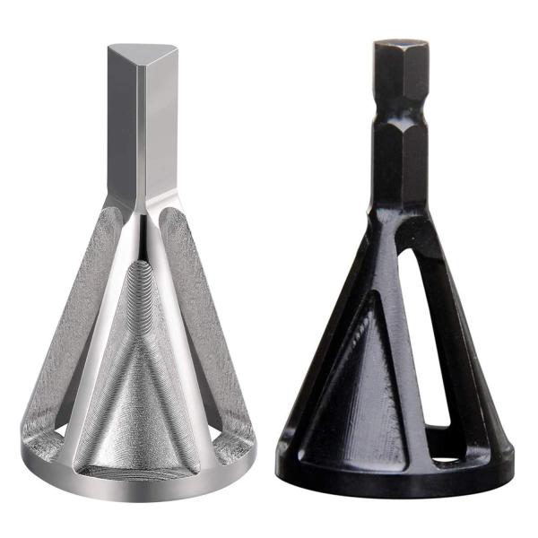 2ピース 外部面取りツール バリ取りビット ステンレス鋼金属削除バリ修理ツール バリ取り外部面取りツ...