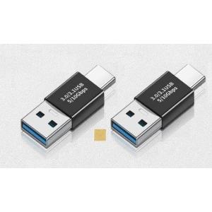 Sound Wave 3.2 Gen2 10Gbps高速データ転 アダプター オス オス USB延長コネクタ USB-C オス to USB-A