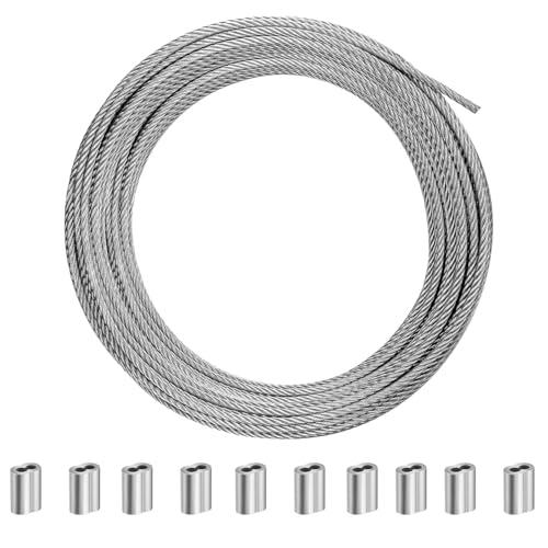 ibubu ステンレスワイヤーロープ 2mm 10m ワイヤー stainless steel wi...