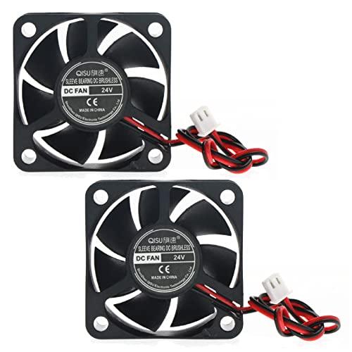 PENGLIN 2PCS 冷却ファン 5020 24V スリーブベアリング ファン 3Dプリンタファ...