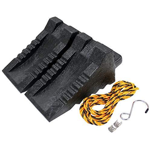 メルテックmeltec 車用 タイヤストッパー プラスチック製 ブラック 2個入りFT-25 一般乗...