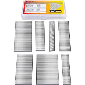 フィニッシュネイル ピンネイル 亜鉛メッキ釘2100本ブラッドクギ7種類F10 F15 F20 F25 F32 F38 F50 プラスチックケー