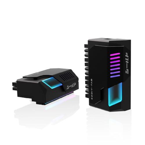 EZDIY-FAB シールド シリーズ ATX 24ピン90度電源アダプター アングルアダプター イ...