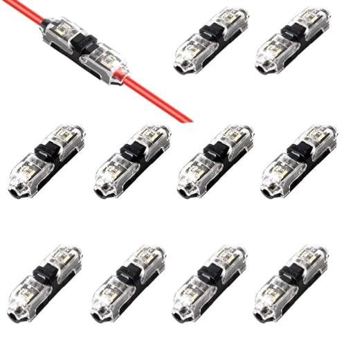 1ピン配線コネクター 10個セット コネクター 配線コネクター ワイヤーコネクタ 配線分岐コネクター...