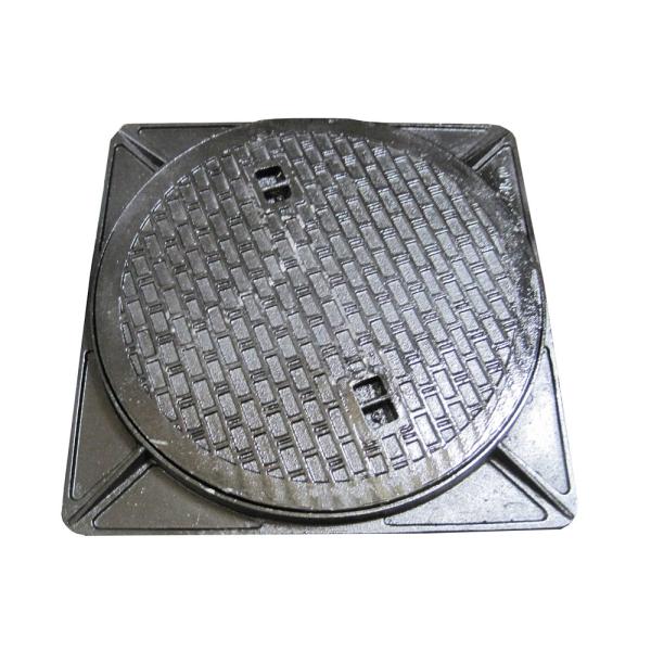 法山本店 鋳鉄製マンホール普及型 乗用車荷重マンホール 蓋+枠セット フタ径495mm 穴径450m...