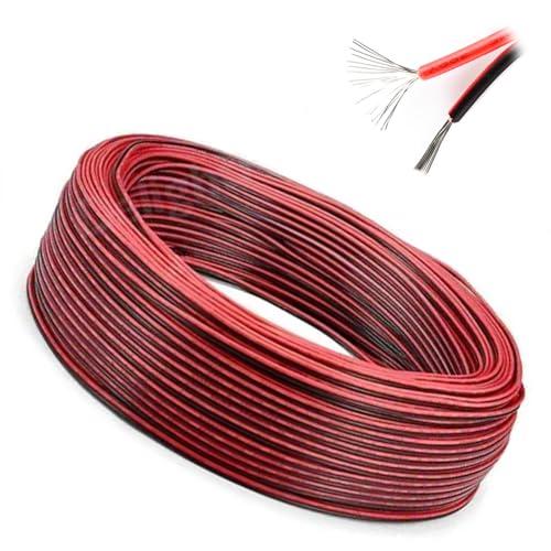 SSZYMAOYI AWG22 電線 ケーブル 配線コード 延長コード 赤黒 20m 2芯 LEDス...