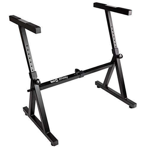 RockJam Zスタイルの調整可能なポータブルヘビーデューティミュージック（54-88キーのエレク...