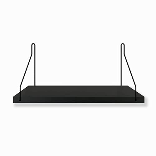 ウォールシェルフ 天然木 壁掛け棚 取付簡単 本棚 DIY 木製 飾り棚 シンプル ワイヤー付け 収...