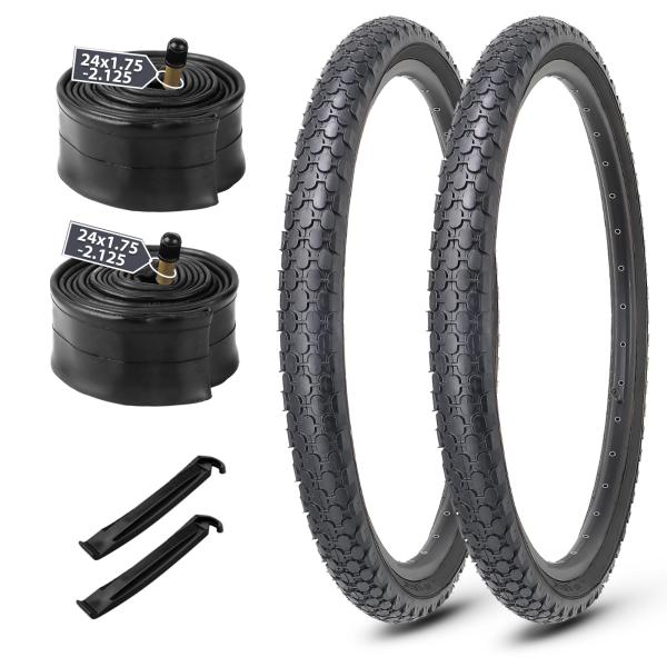 MOHEGIA 2組セット 24インチ 自転車タイヤ: 24×2.125インチ 57-507mm 全...