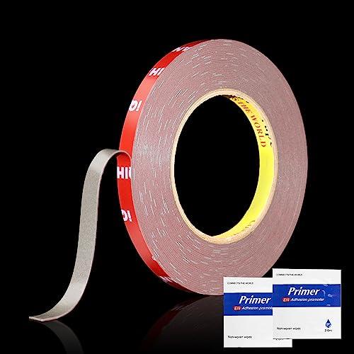 iQIHAN 超強力両面テープ 作業用両面テープ 強力両面テープ 幅10mm×厚さ0.64mm×長さ...