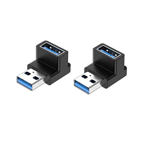 YFFSFDC USB 3.0 アダプタ L型 アダプタ 2個セット USB 直角変換 USB Ty...