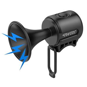 PLATTBK 自転車用ベル 電子ホーン 防水IPX4 サイクルベル 軽量 大音量 120dB ロードバイク警音器 1種類サウンド マウンテンバ