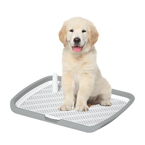 BaraRose ペットトイレレイー 犬 トイレトレー 犬用 マーキングポール フチ付き 特大 犬 ...