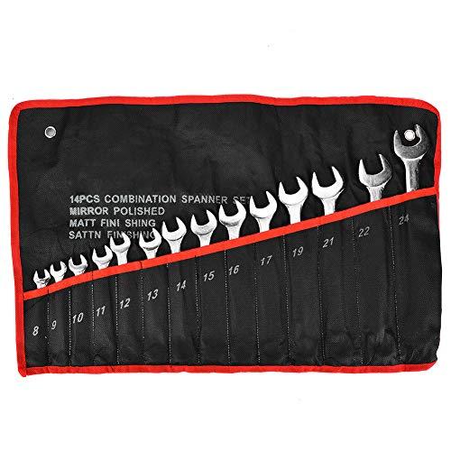 ラチェットレンチセット ラチェットレンチ コンビネーションレンチセット スパナ 両頭スパナ メトリッ...