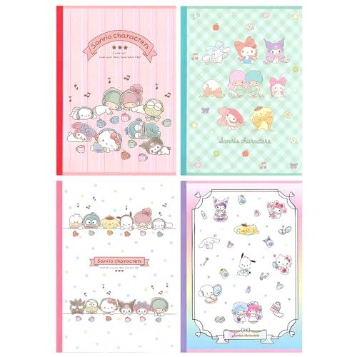 山野紙業 サンリオ ノート A罫 サンリオキャラクターズ 4冊 M/X 4PNB-M