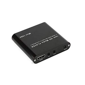 YYDS超ミニサイズマルチメディアプレーヤー ブラック HDMI端子搭載 簡単接続 SDカード USBメモリー再生可 HDD接続可 0394