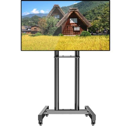 【互換品】 WNJQBY テレビスタンドキャスター付き 床置き26~60インチ液晶 4K LED対応...
