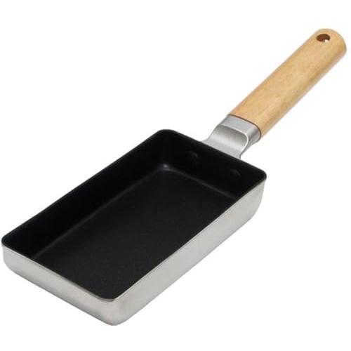 谷口金属 焼きムラになりにくい 卵一個で作れる 玉子焼き 卵焼き フライパン 9×18cm IH ガ...