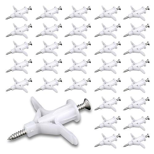 MYLCHBDJ 石膏ボード 膨張ボルトは 白い航空機タイプ タイプ キャビティ ウォール フィクス...